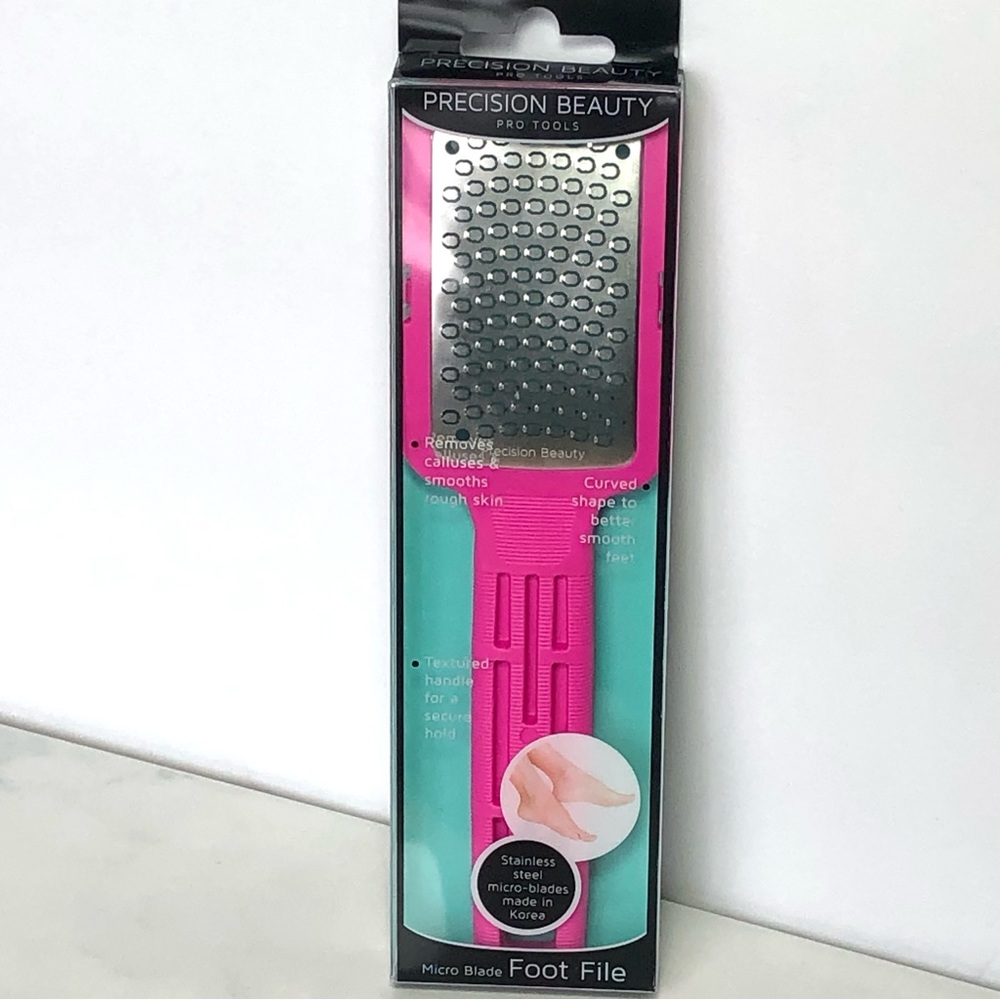 Precision Beauty Metal Foot File Stainless Steel Micro Blade Soft Feet Pedicure